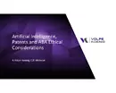 Artificial Intelligence, Patents and ABA Ethical Considerations